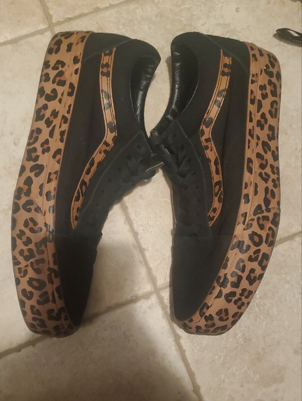 Pre Loved VANS Platform Cheetah Leapord Sneakers